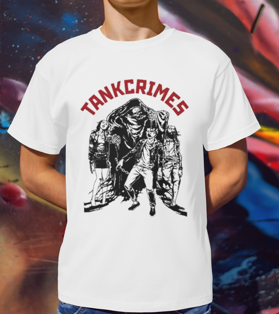 Tankcrimes Brainsqueeze Grim Reaper And Zombies T-Shirt