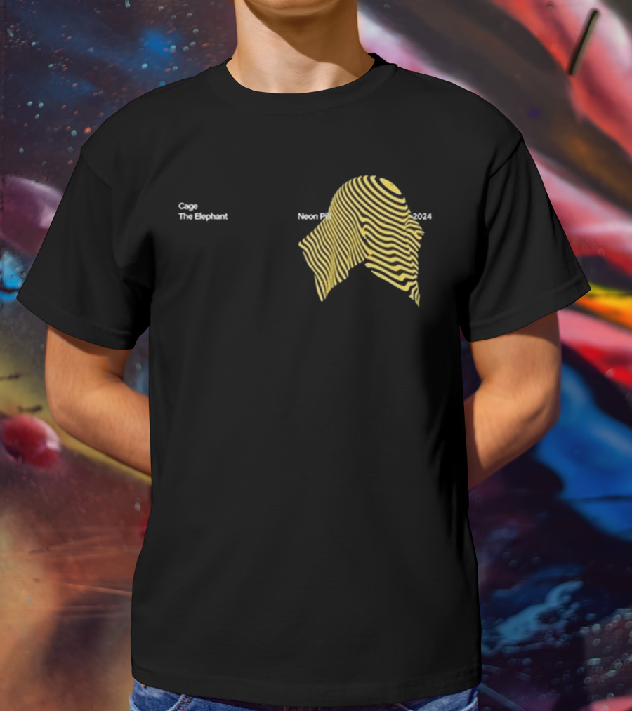 Cage The Elephant Neon Pattern T-Shirt