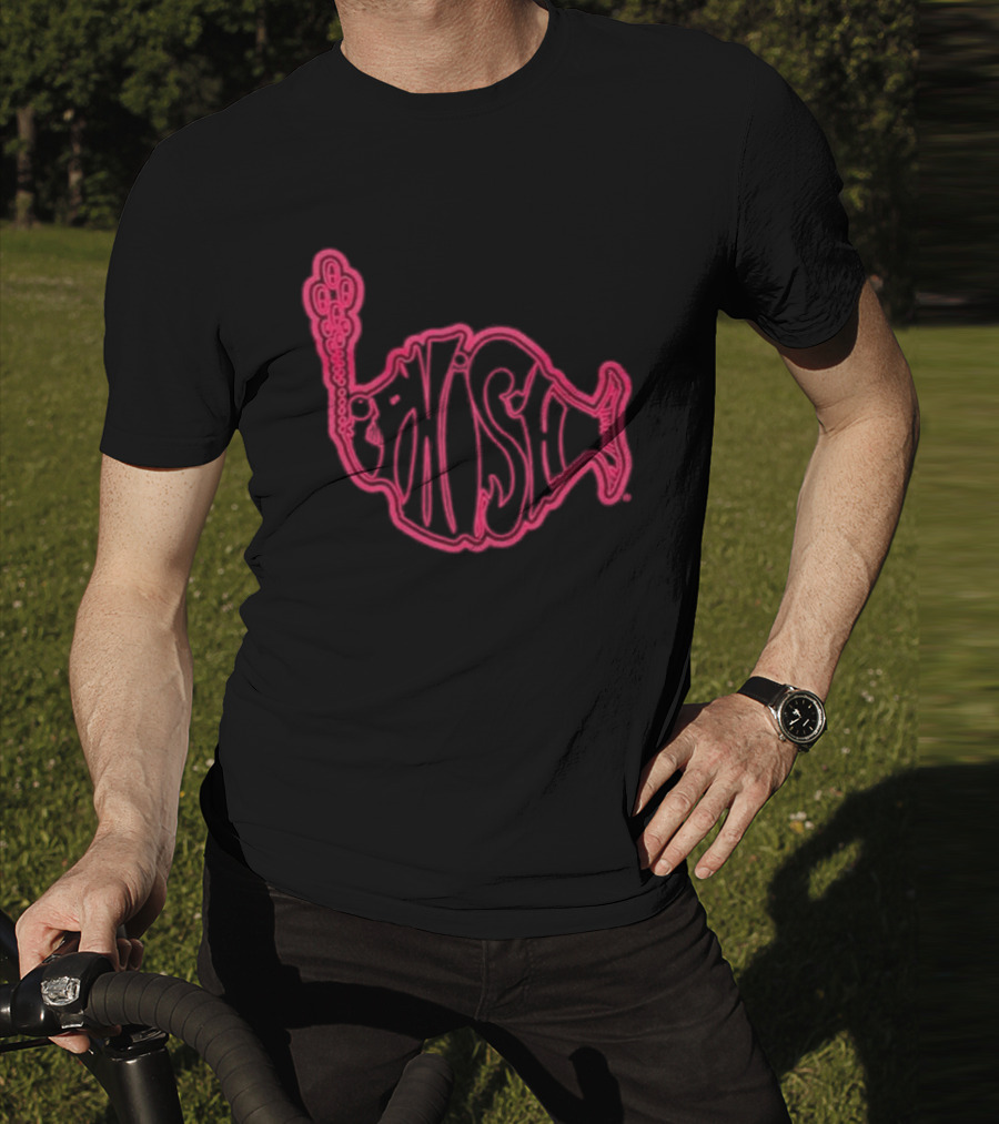 Phish Neon Fish Logo Lodgewood Stroke T-Shirt