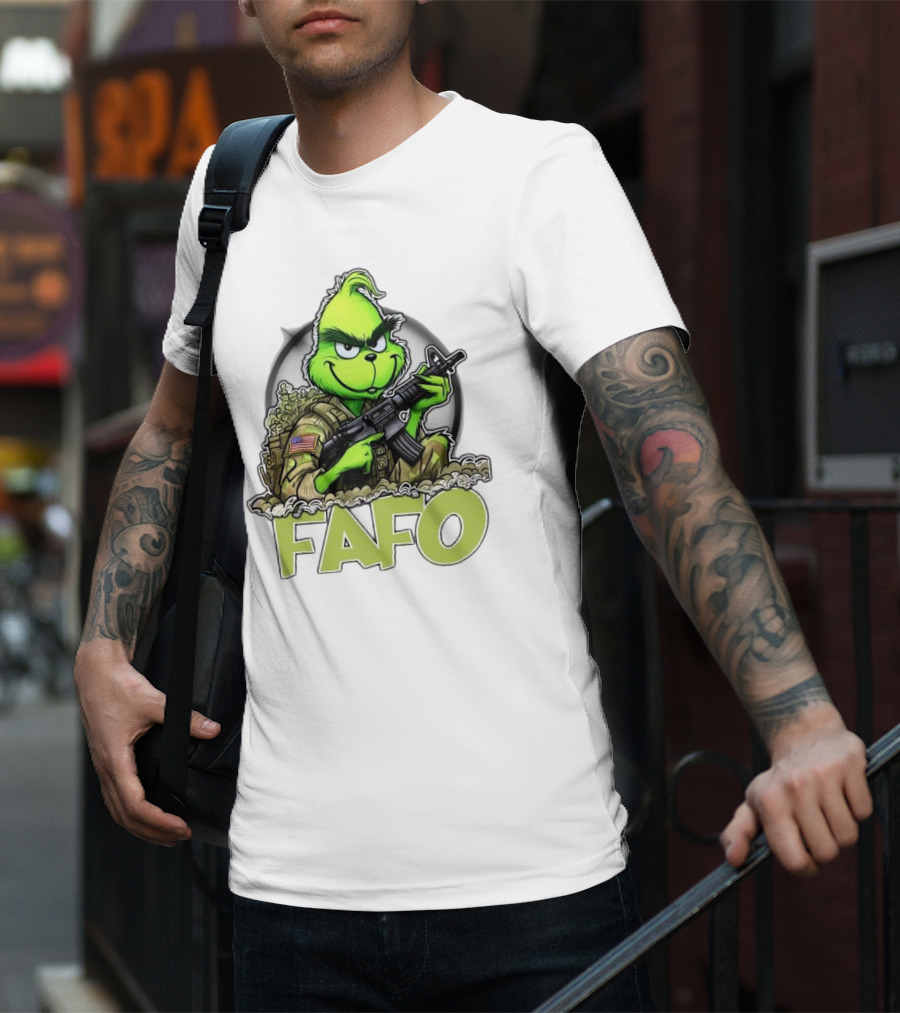 Grinch Fafo Military Christmas Special Edition T-Shirt