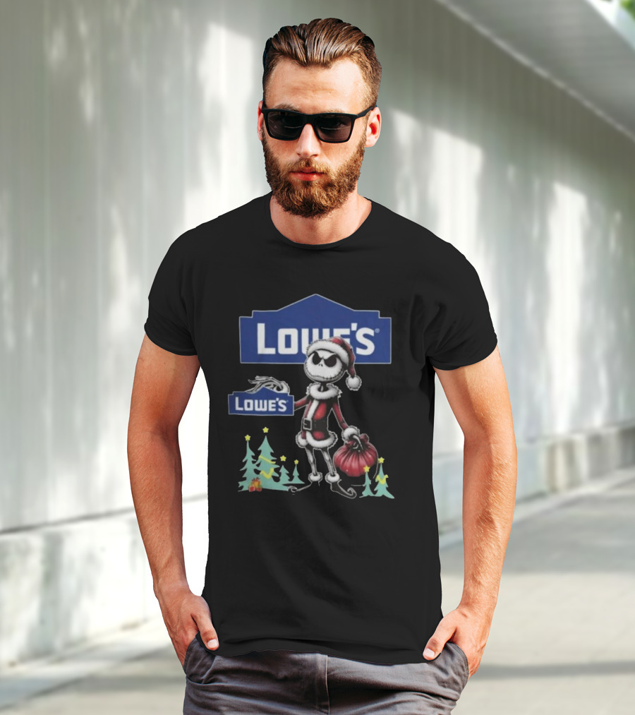 Lowe's Santa Jack Skellington Merry Christmas T-Shirt