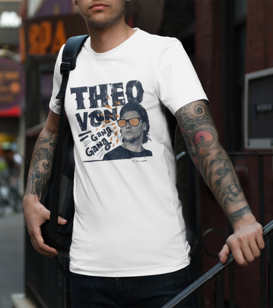 Theo Von Gang Gang Hypno Ivory Sunglasses T-Shirt