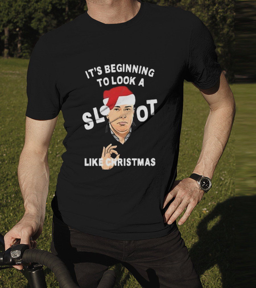 It's Beginning To Look A Slot Like Christmas Arne Slot Liverpool T-Shirt