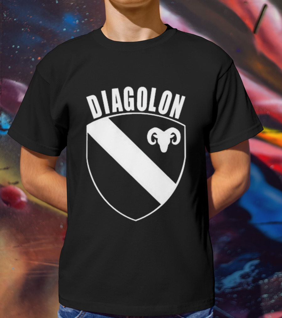 DIAGOLON Shield Emblem With Ram Head T-Shirt