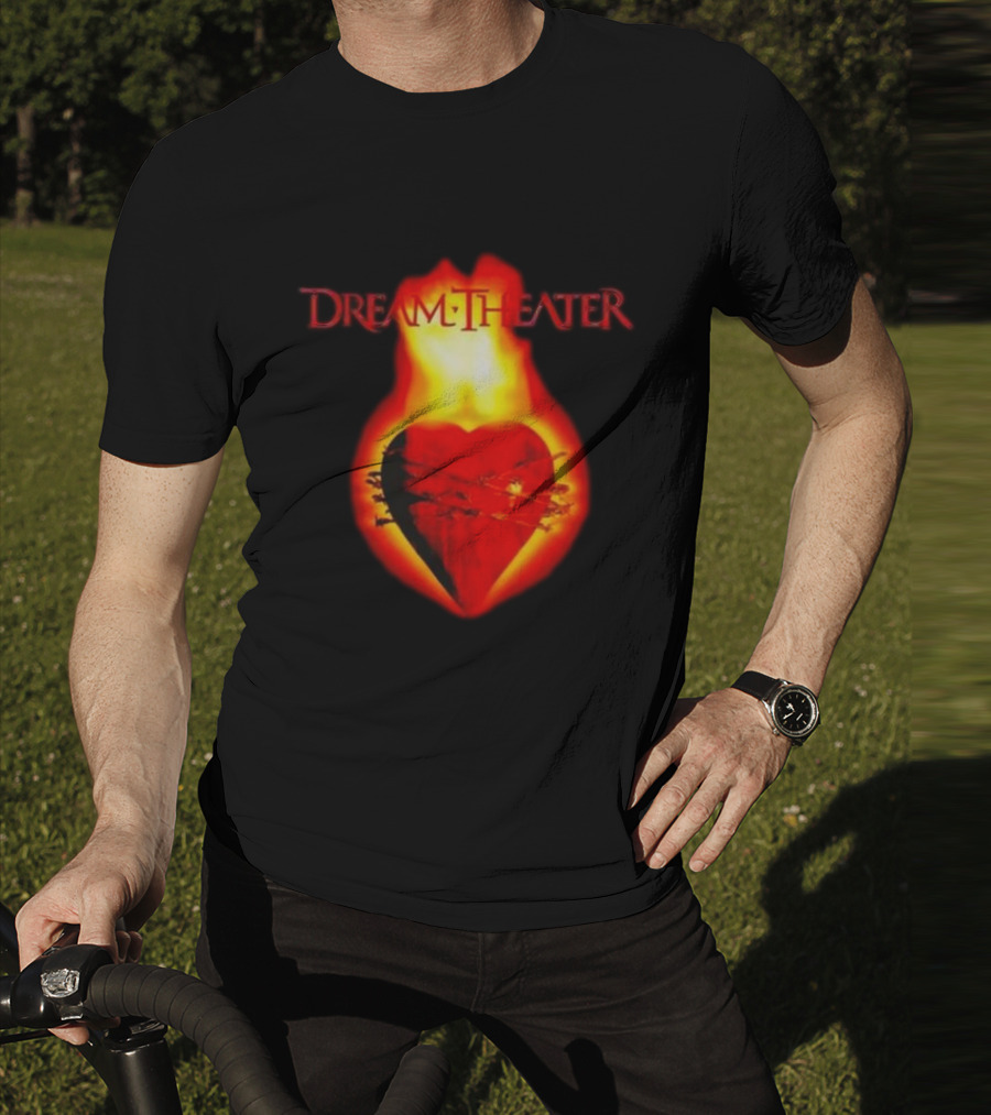 Dream Theater Burning Heart Visual Revolver Winter T-Shirt