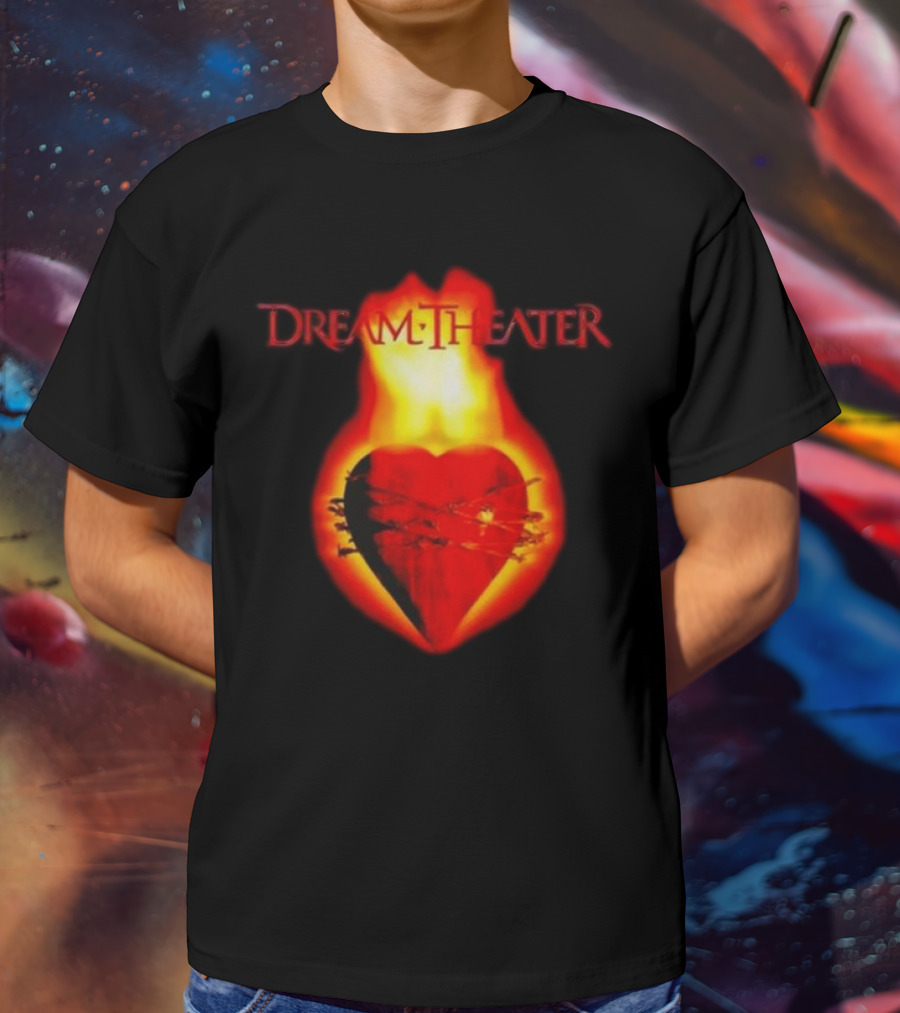 Dream Theater Burning Heart Visual Revolver Winter T-Shirt