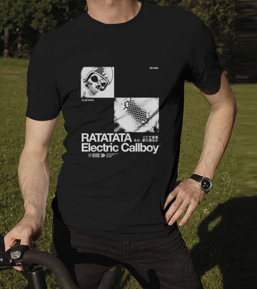 Electric Callboy Ratatata Skull Disco Go Hard Or Go Home T-Shirt