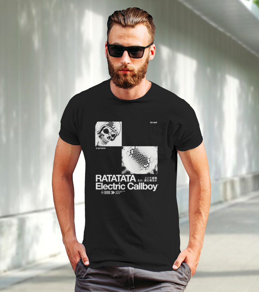 Electric Callboy Ratatata Skull Disco Go Hard Or Go Home T-Shirt