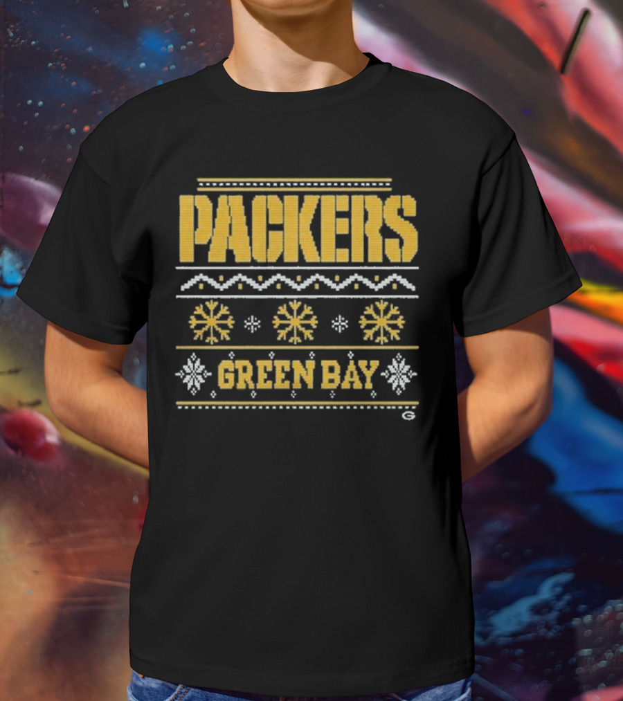 Packers Green Bay Holiday Ugly Christmas T-Shirt