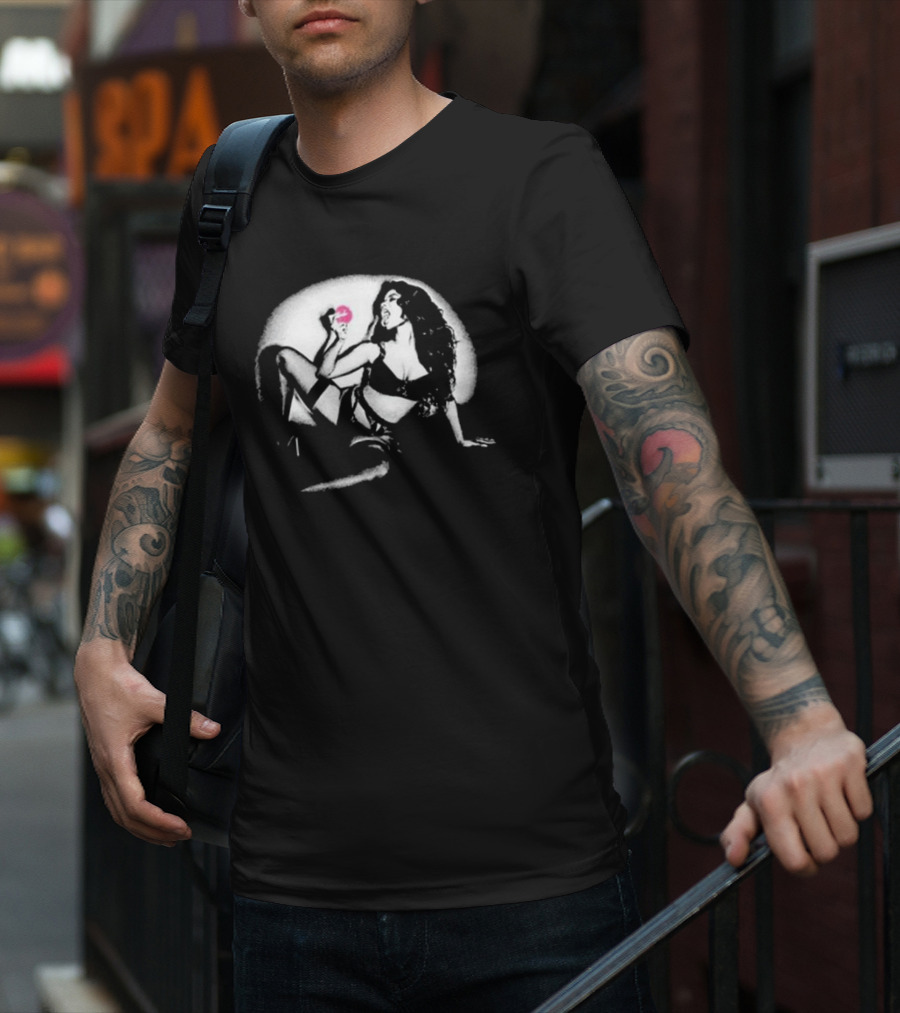 Nicki Minaj Pnkprnt Lollipop Pose Retro Pop T-Shirt