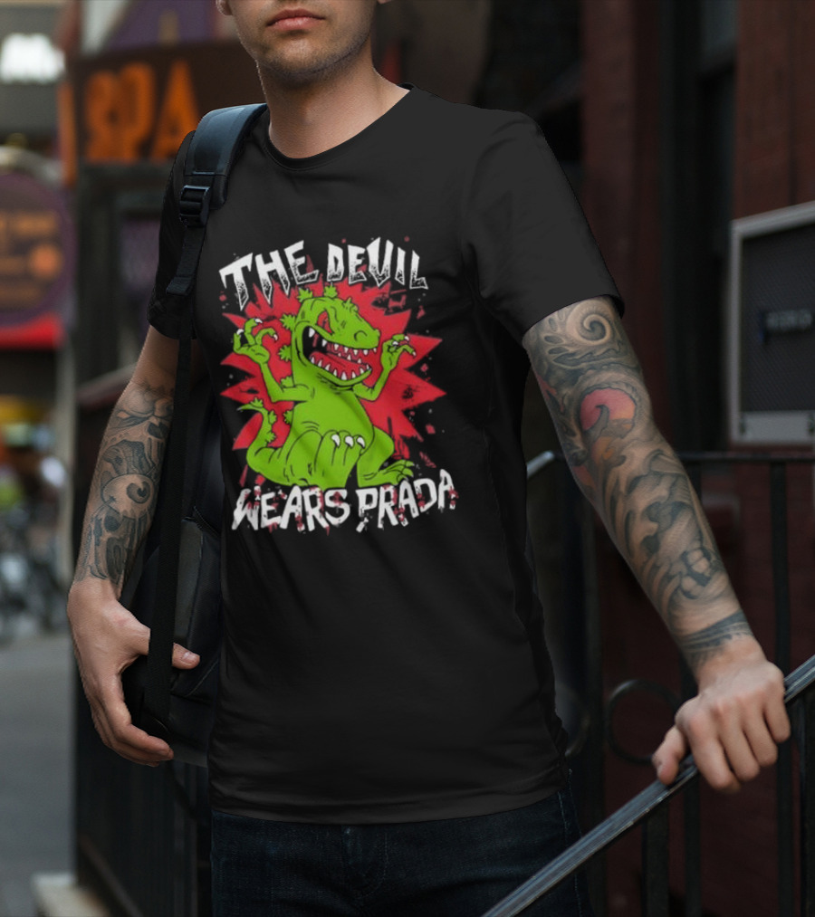 The Devil Wears Prada Reptar Rugrats Crossover T-Shirt