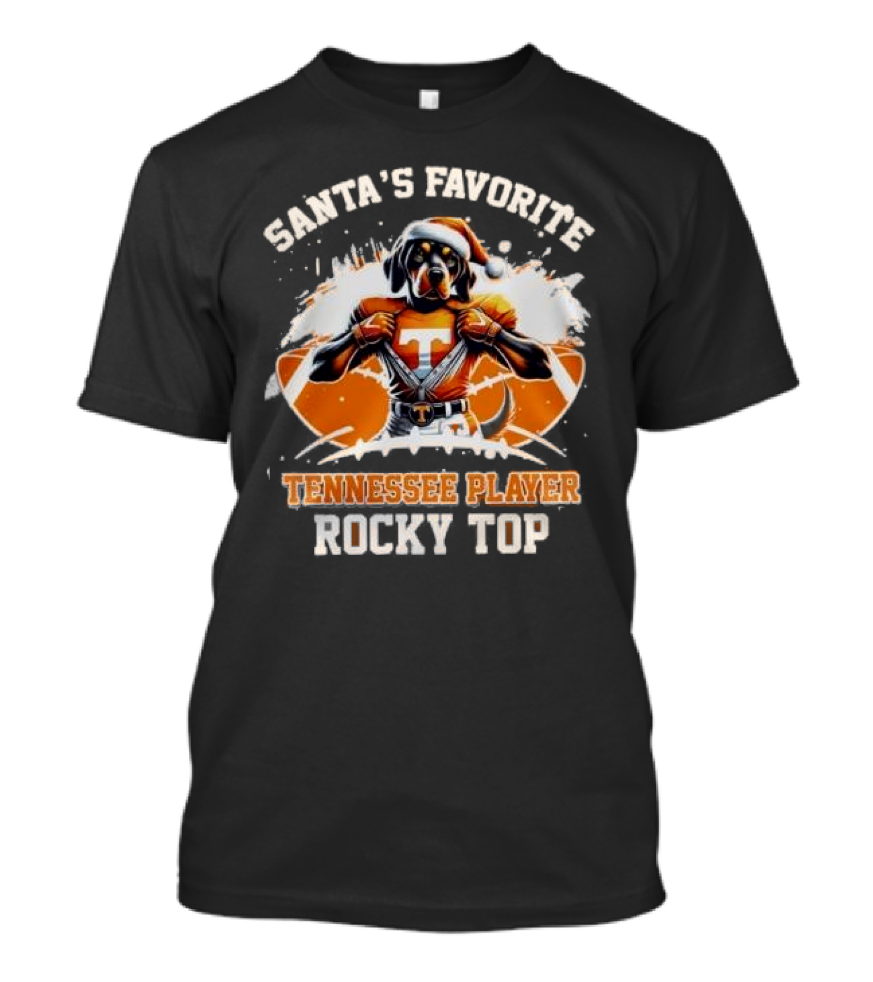 Santa's Favorite Tennessee Player Rocky Top T-Shirt