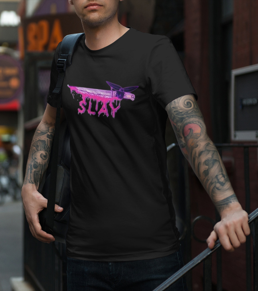 Weeby Newz Purple Knife Slay T-Shirt