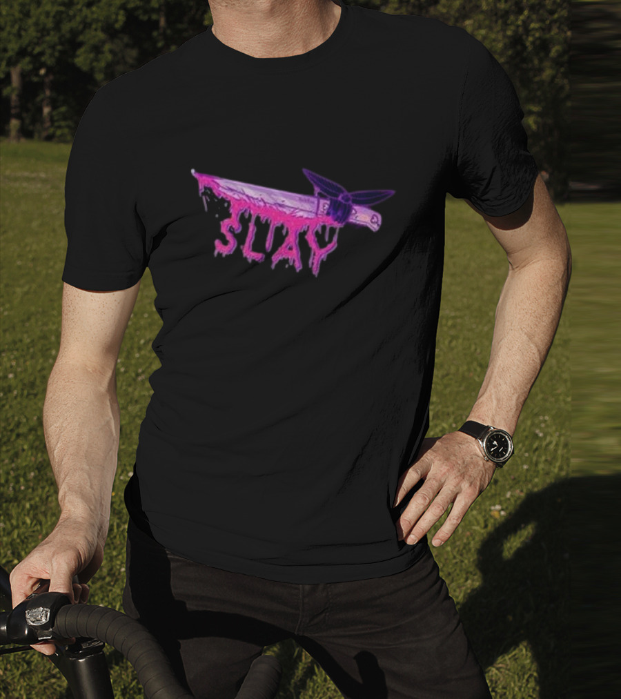 Weeby Newz Purple Knife Slay T-Shirt