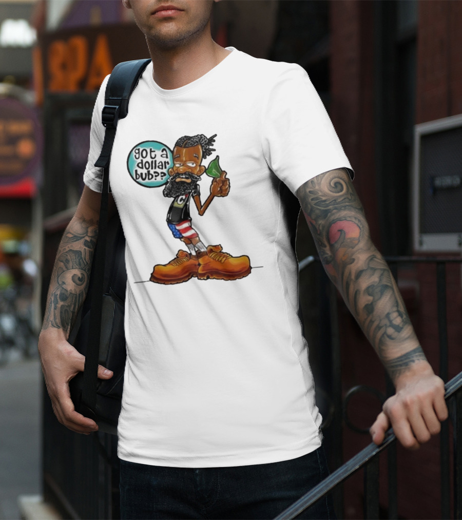 Damon Darling Got A Dollar Bub Character With Funky Style And Patriotic Colors T-Shirt