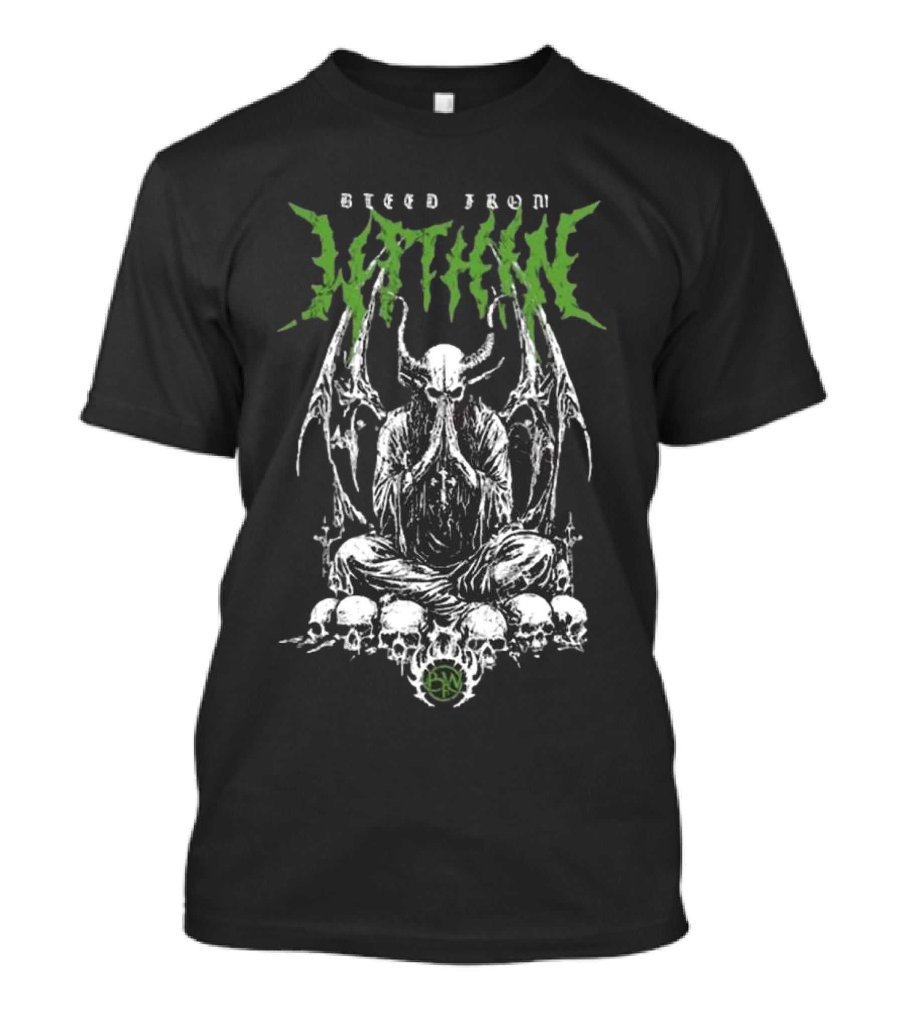 Bleed From Within Hope In Hell Demon Figure Surrounded By Skulls T-Shirt