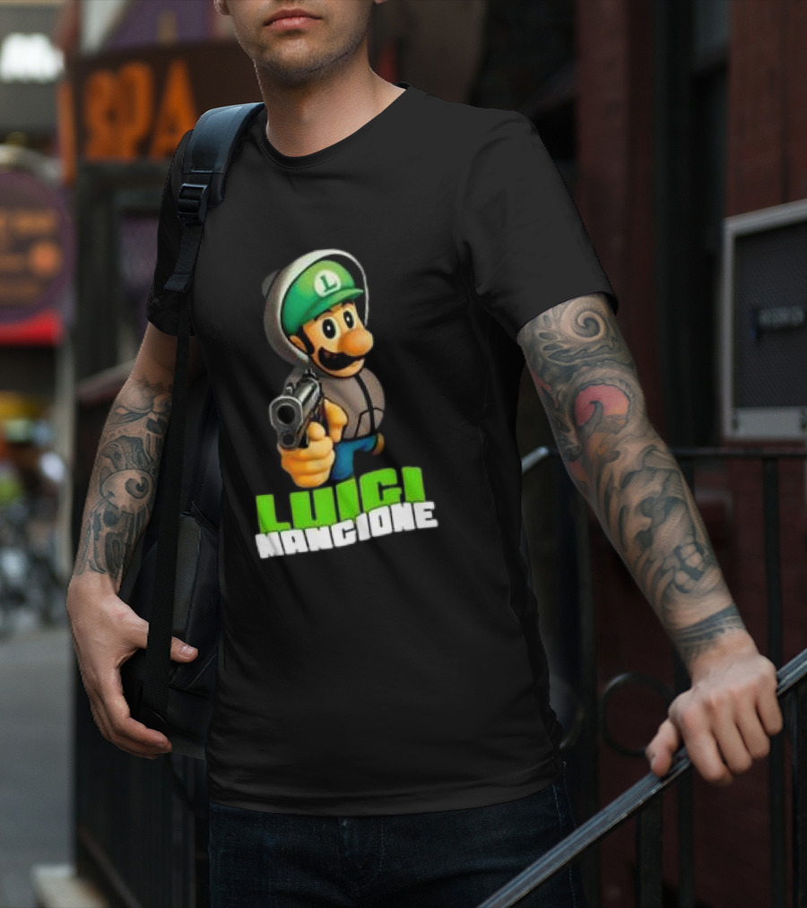 Luigi Mangione Super Mario Free T-Shirt