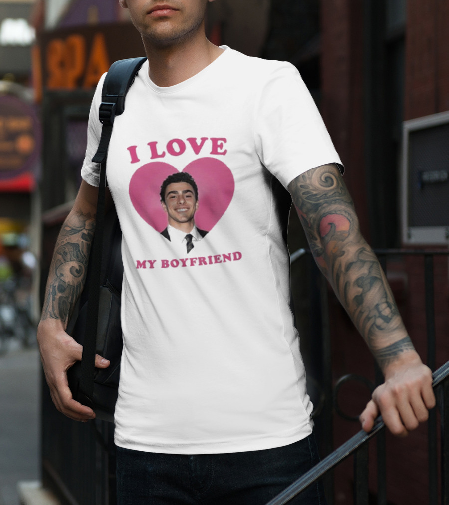 I Love My Boyfriend Luigi Mangione Heart T-Shirt