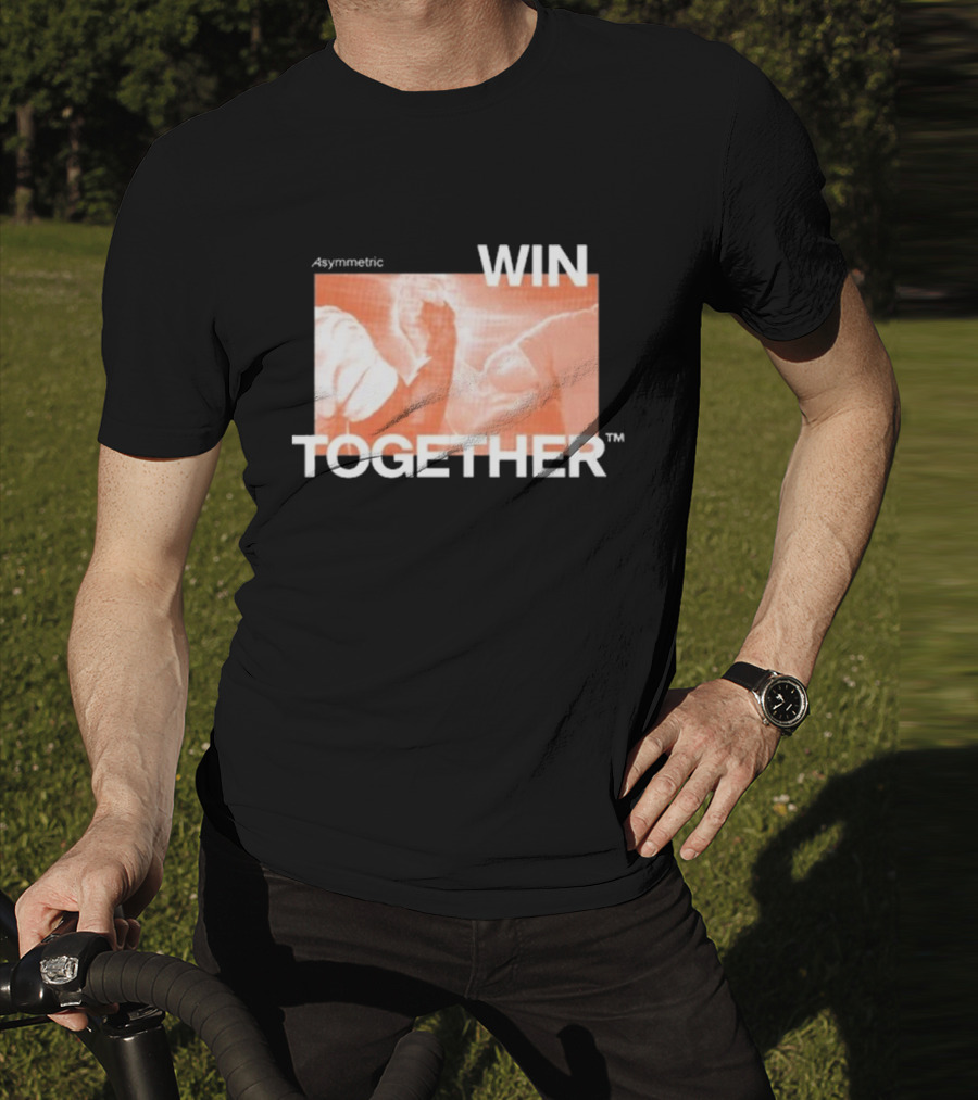 Asymmetric Win Together Iconic Handshake Unity T-Shirt