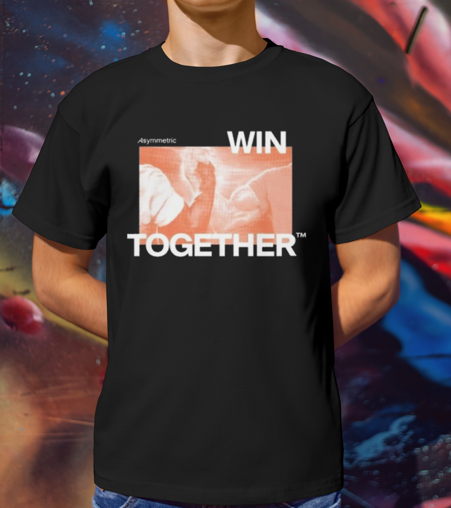 Asymmetric Win Together Iconic Handshake Unity T-Shirt