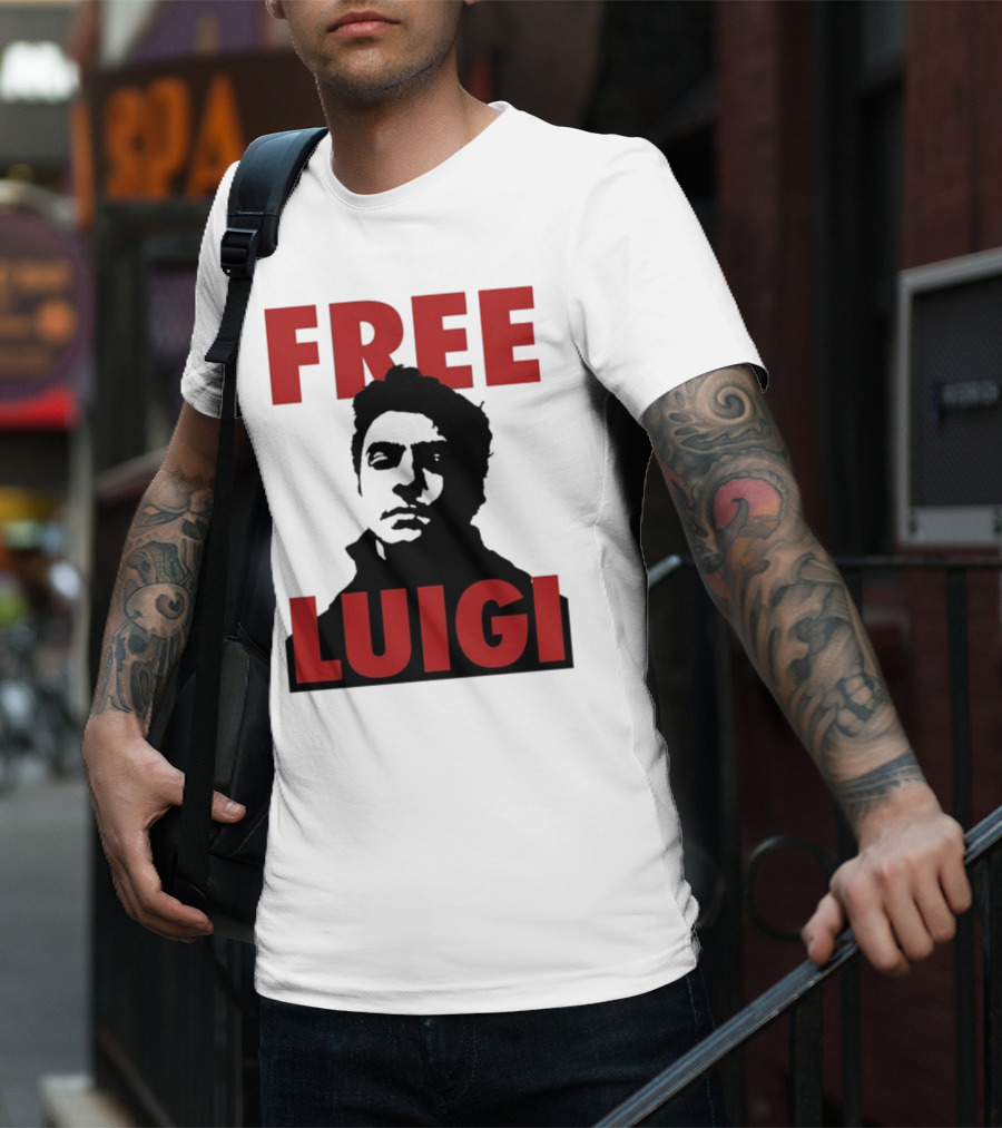 Free Luigi Mangione Bold Statement Iconic T-Shirt