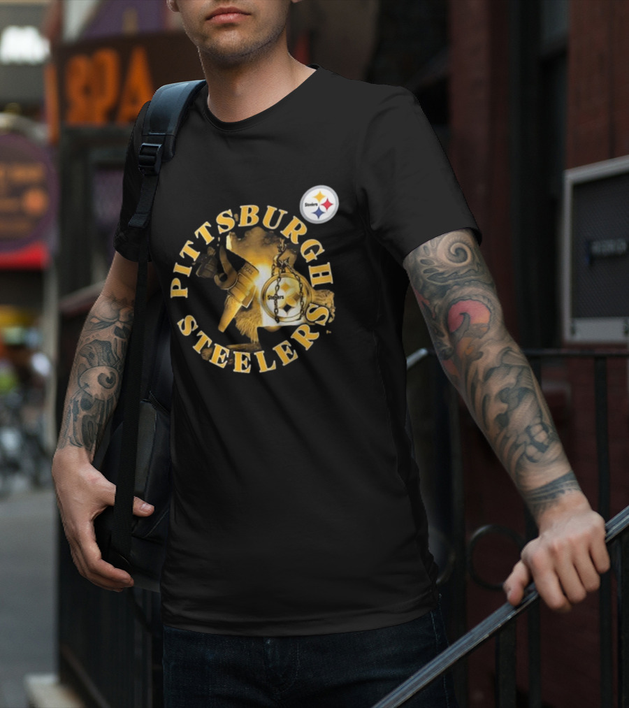 Pittsburgh Steelers Iconic Emblem Sporting Chance Tri-Blend T-Shirt