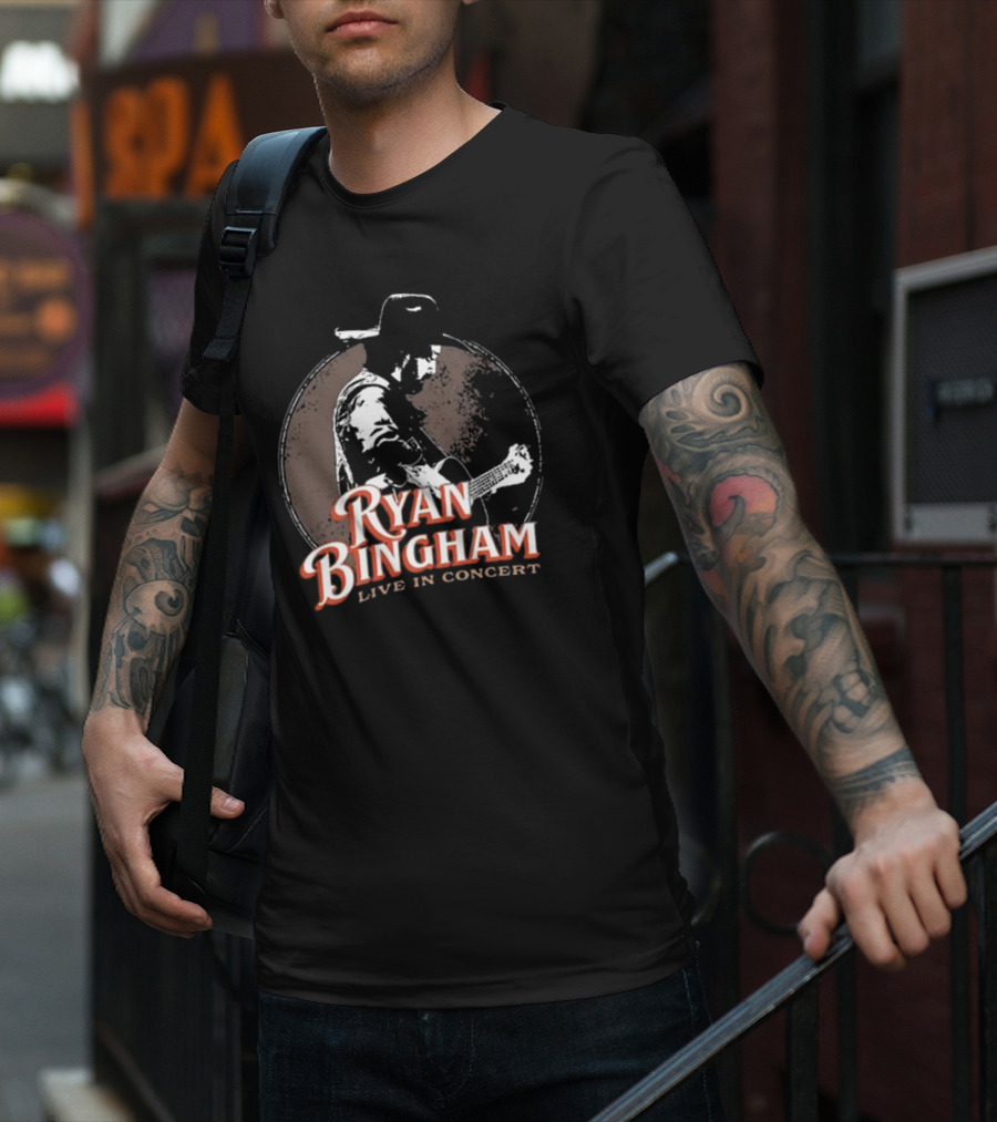 Ryan Bingham Cowboy Silhouette Live In Concert T-Shirt