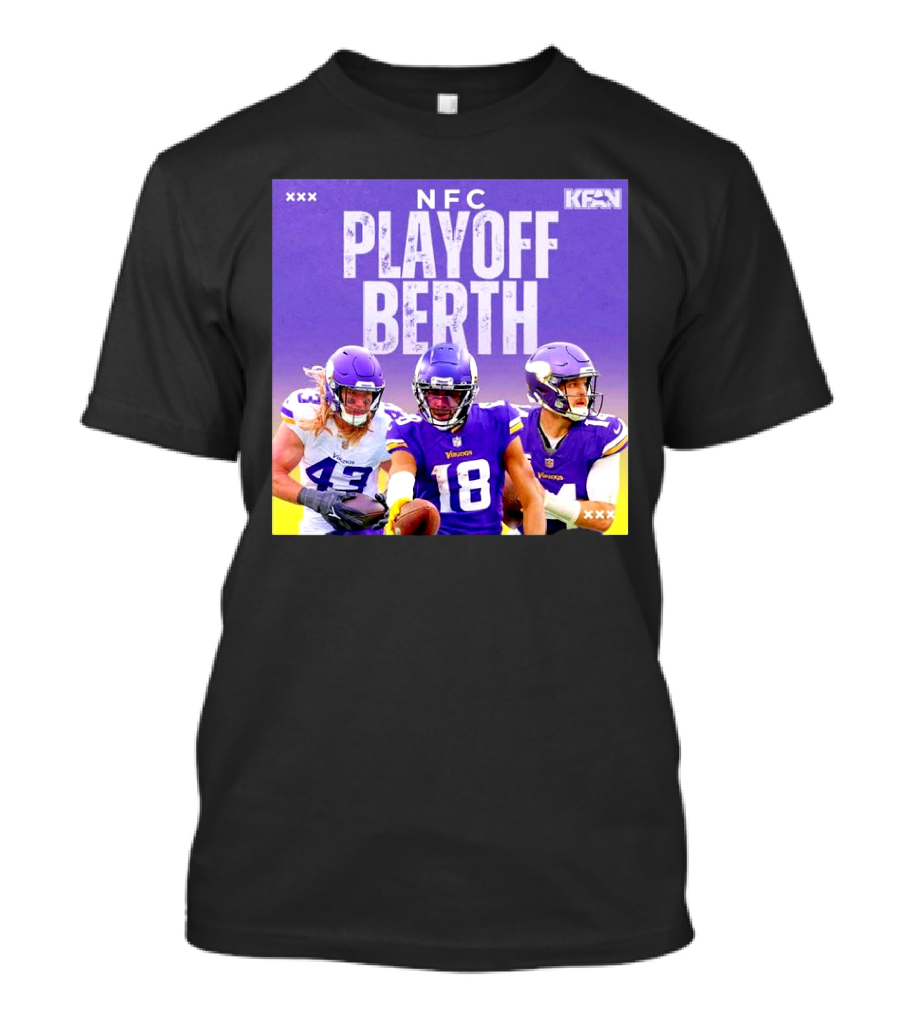 NFC Playoff Berth Minnesota Vikings KFAN T-Shirt