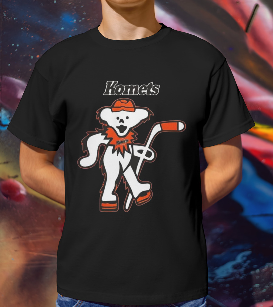 Komets Grateful Dead Hockey Bear Fan Night T-Shirt