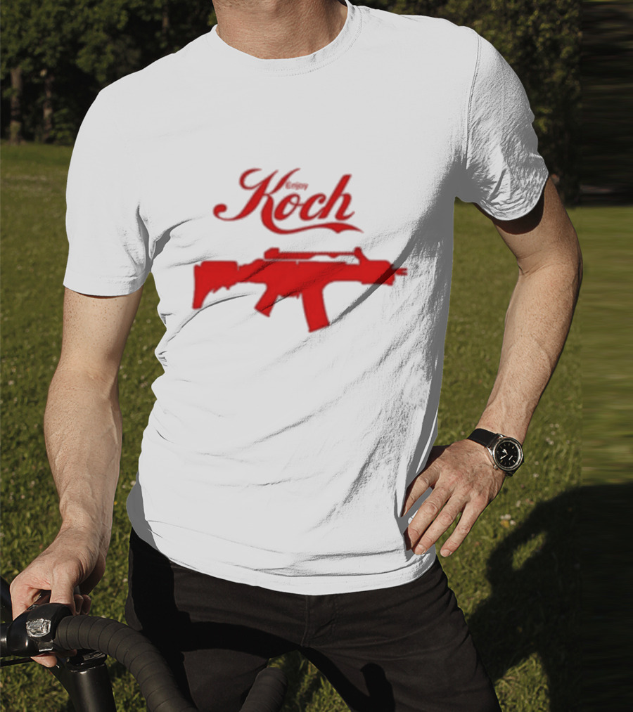 Enjoy Koch Heckler And Koch Coca Cola Style Red Gun T-Shirt