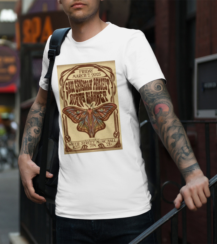 Friday March 7 2025 Sam Grisman Project Dirty Blanket Water Street Music Hall Rochester NY 7PM 21+ $25 T-Shirt