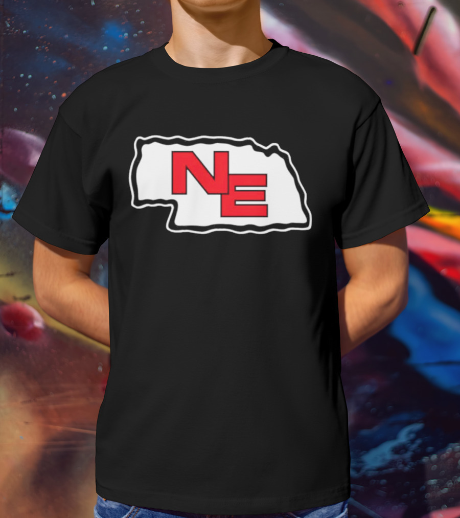 NE Nebraska State Outline Arrowhead T-Shirt