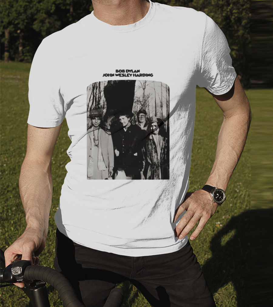 Bob Dylan John Wesley Harding Album Cover Image T-Shirt
