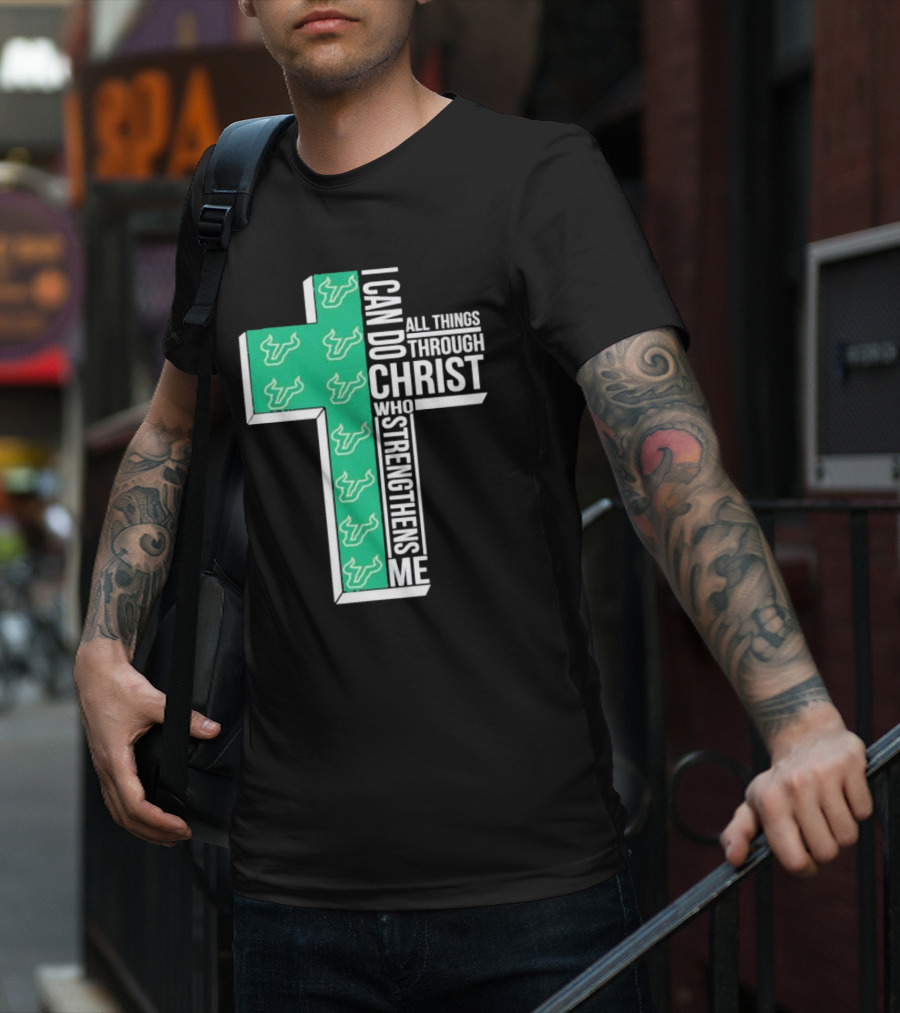 South Florida Bulls Christian Faith Empowerment With Cross T-Shirt