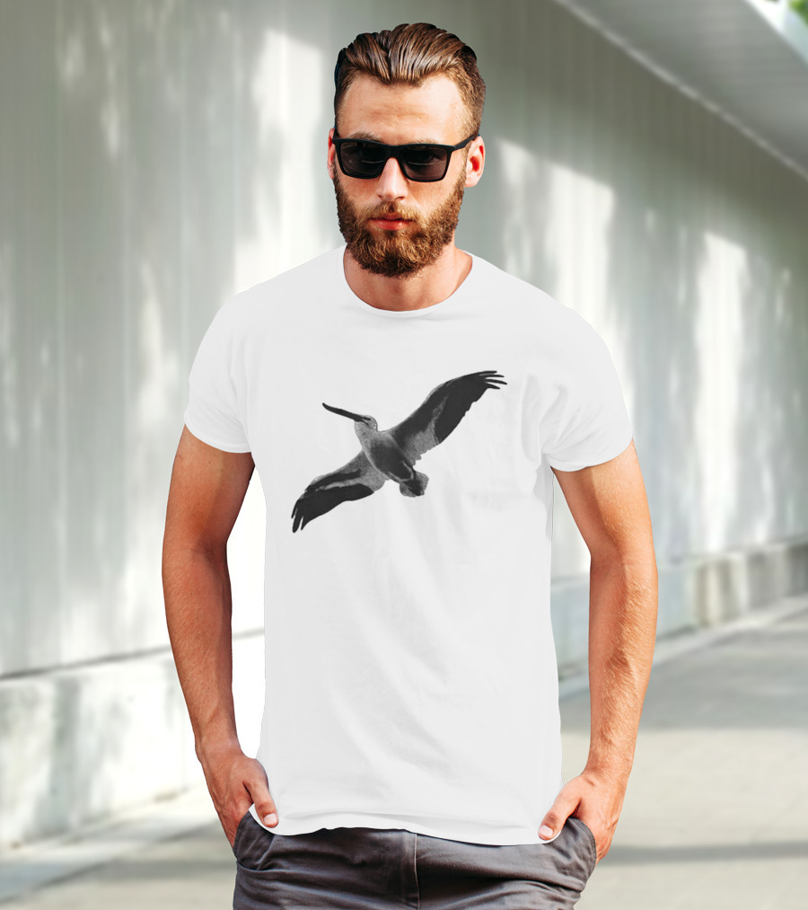 Staff Somewhere On The Northside Black And White Pelican T-Shirt