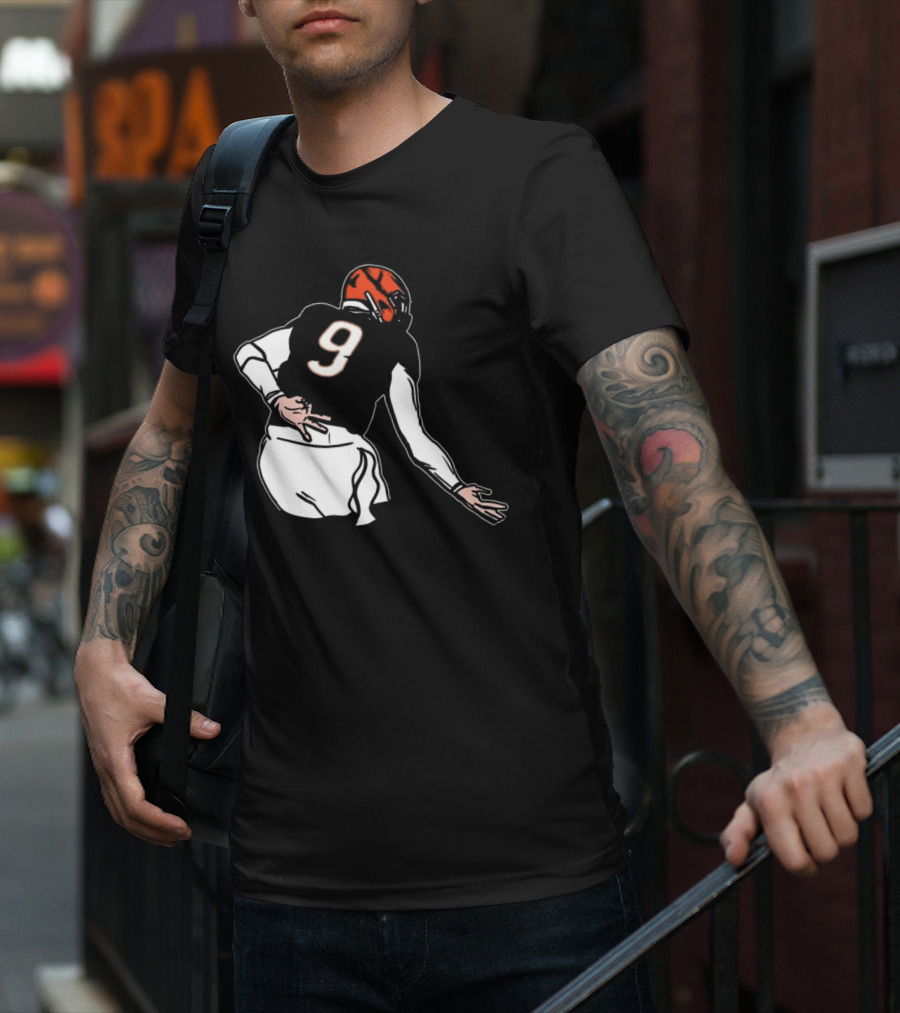 Joe Griddy Joe Burrow Number 9 Cincinnati Bengals Football T-Shirt