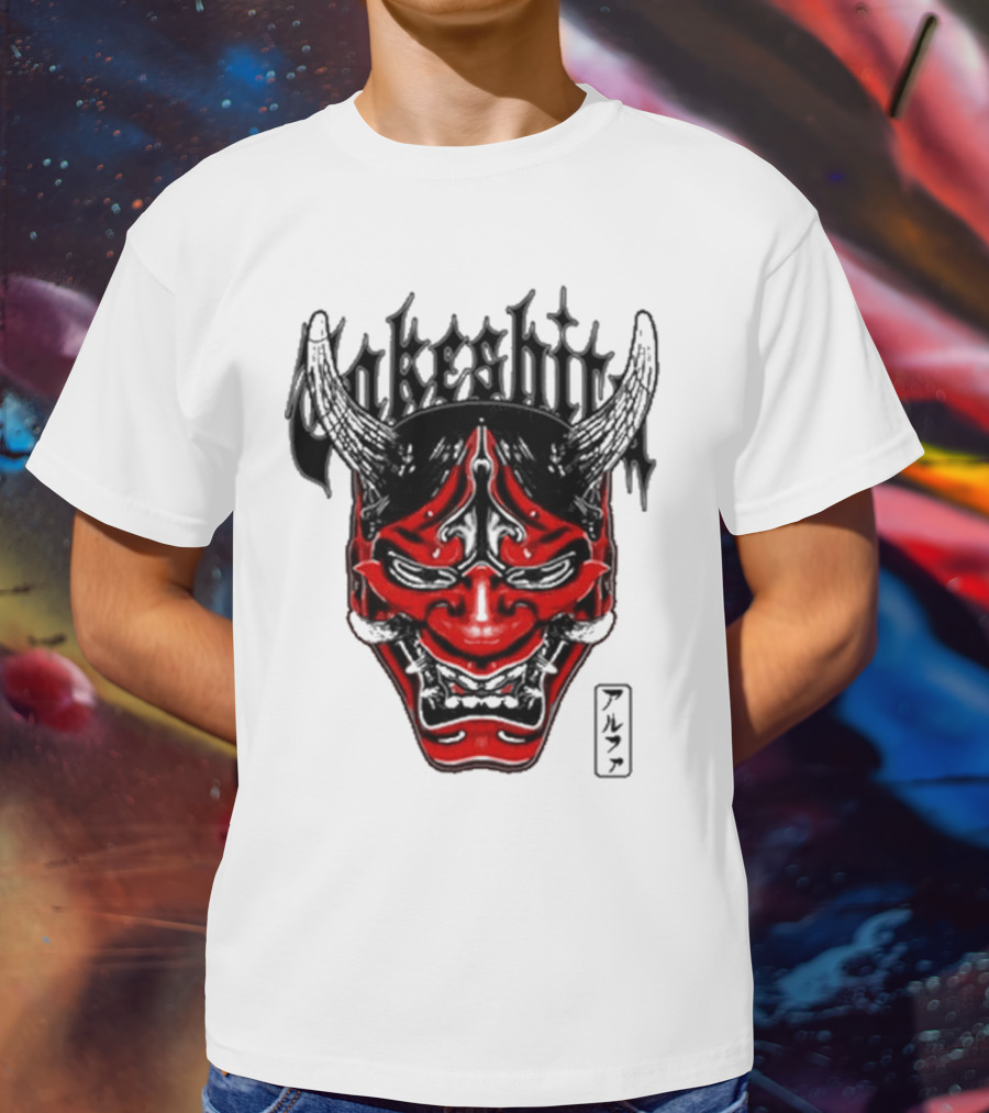 Konosuke Takeshita Demon Mask Alpha Kanji Triblend T-Shirt