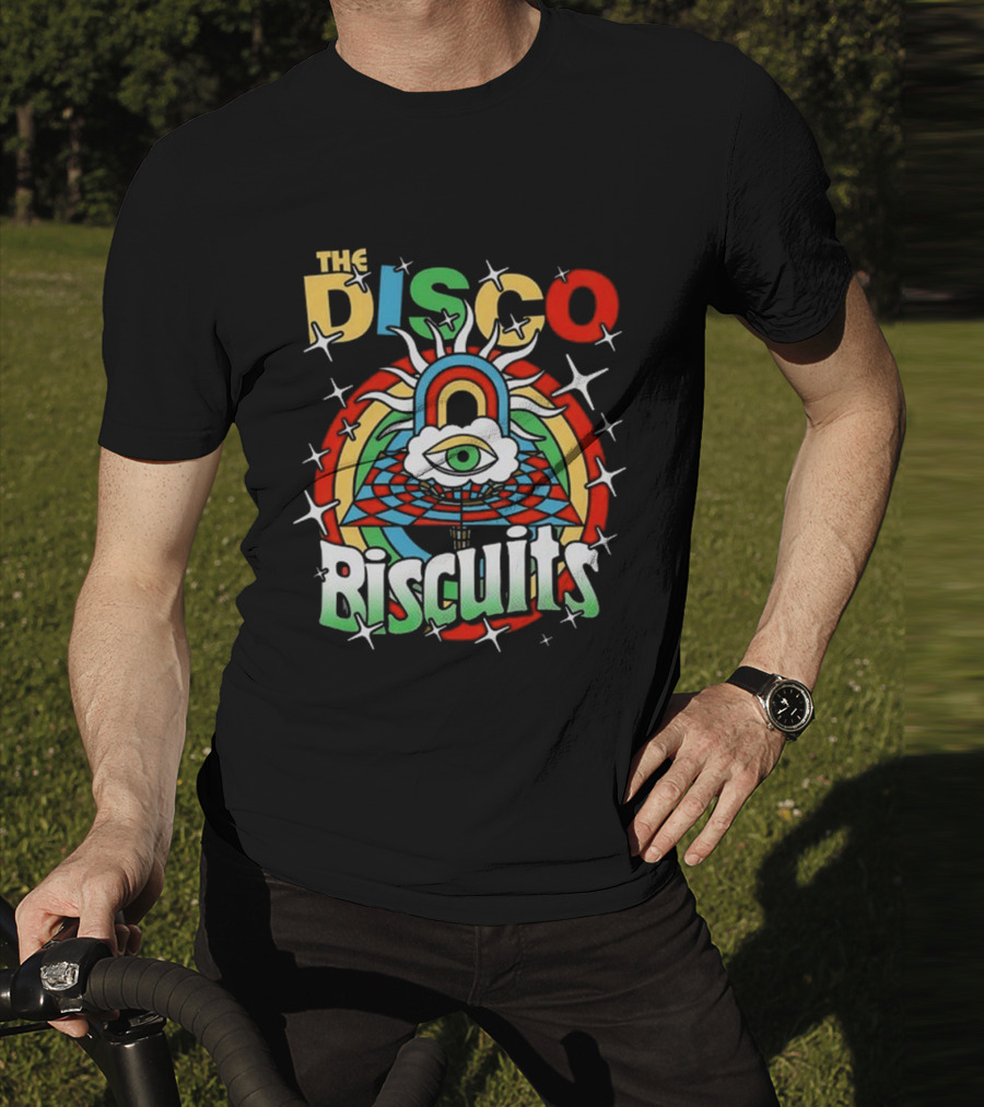 The Disco Biscuits Eye Pyramid Starburst NYE 2025 T-Shirt