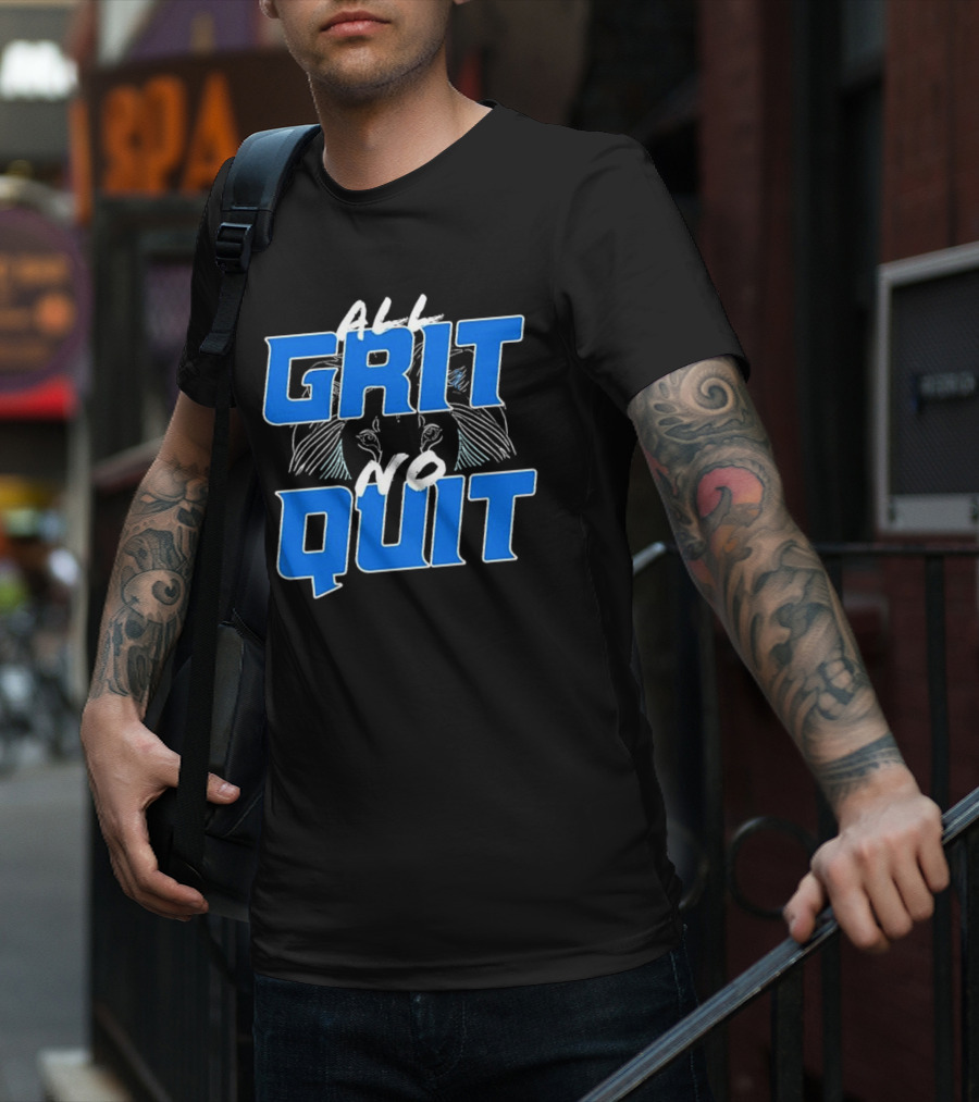 Detroit Lions Grit No Quit Football Determination T-Shirt