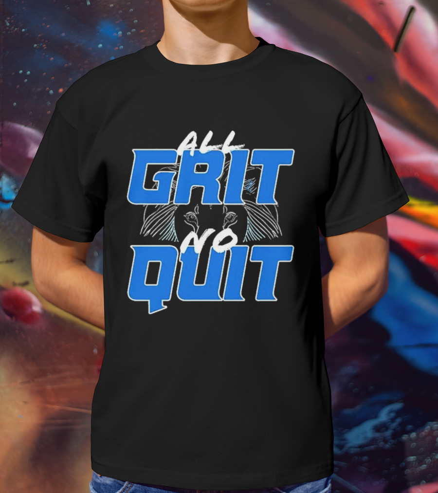 Detroit Lions Grit No Quit Football Determination T-Shirt