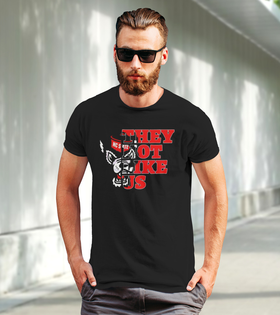 They Not Like Us NC State Wolfpack Football 2025 T-Shirt
