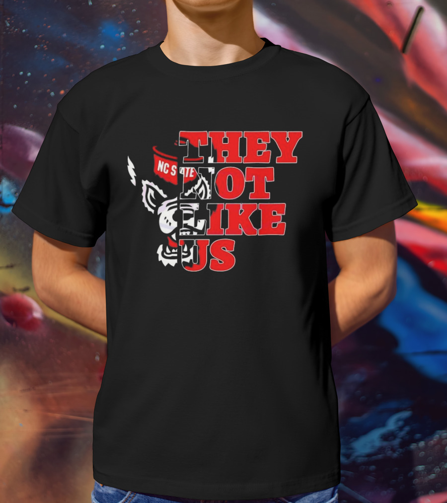 They Not Like Us NC State Wolfpack Football 2025 T-Shirt