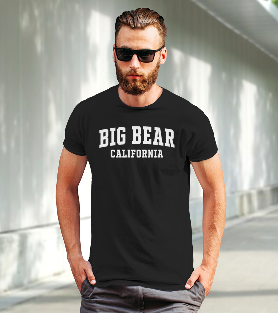 Big Bear California Bold Text Arch T-Shirt