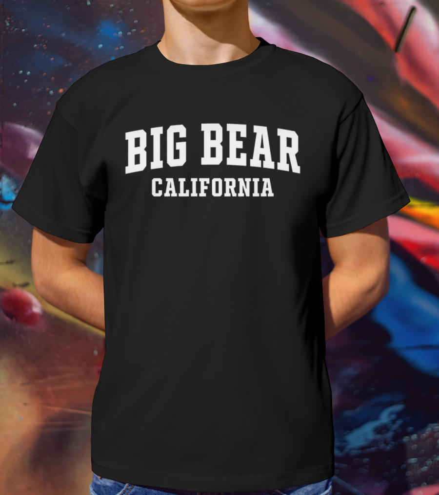 Big Bear California Bold Text Arch T-Shirt