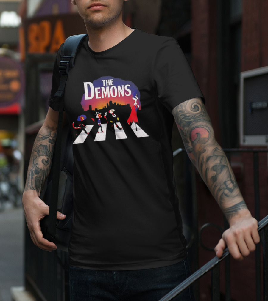 Hazbin Hotel Demons Walking Crosswalk T-Shirt