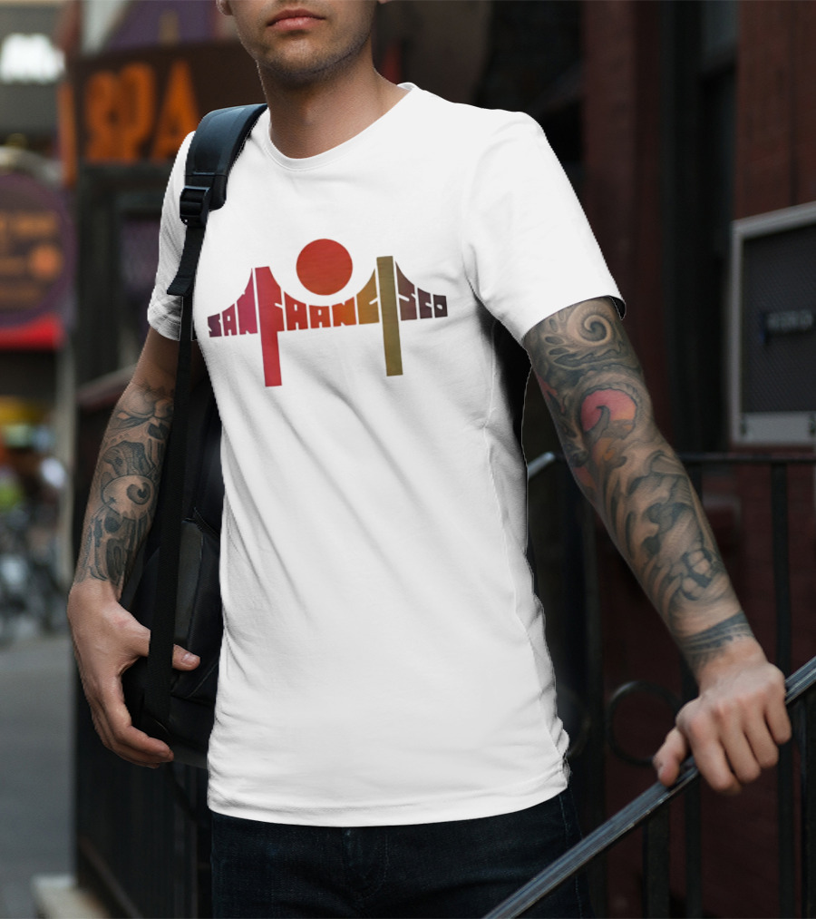 Death Proof Arlene San Francisco Golden Gate Bridge Sun T-Shirt