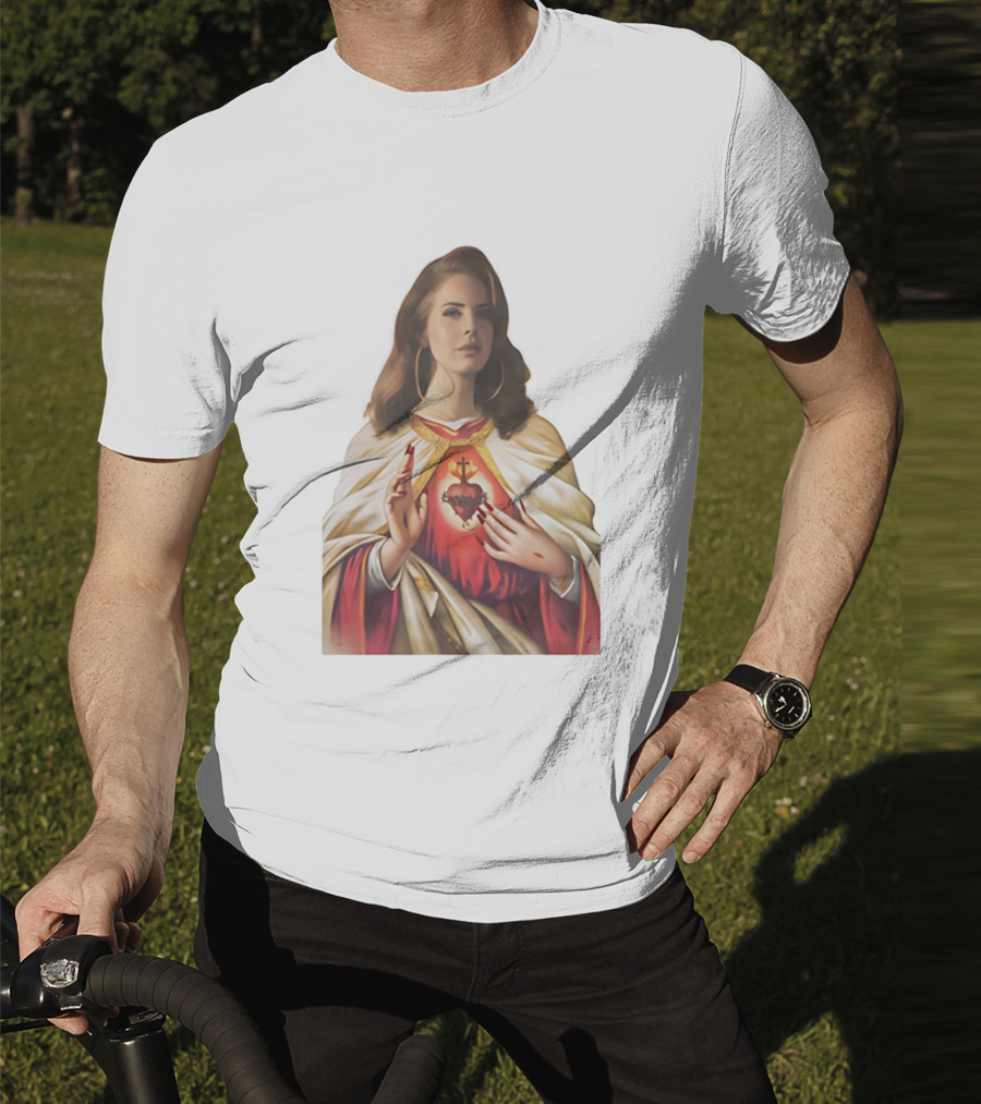 Jesus Lana Del Rey Sacred Heart Icon Image T-Shirt
