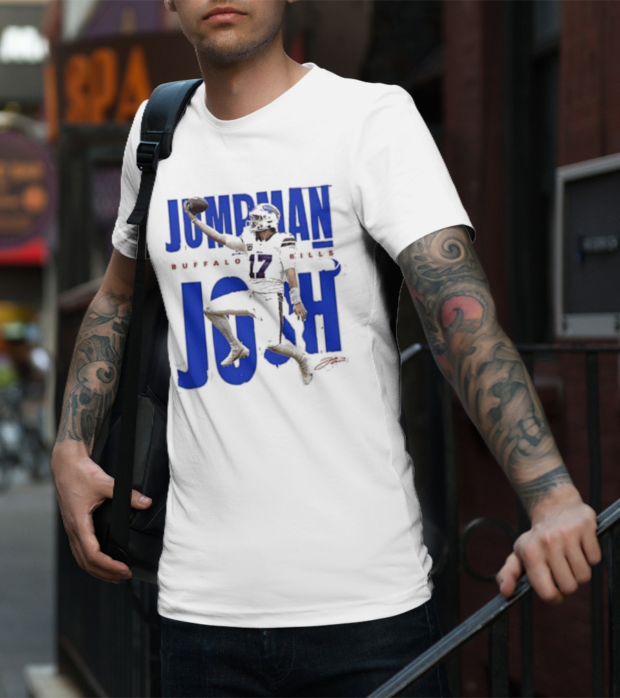 JUMPMAN JOSH BUFFALO BILLS 17 Signature T-Shirt