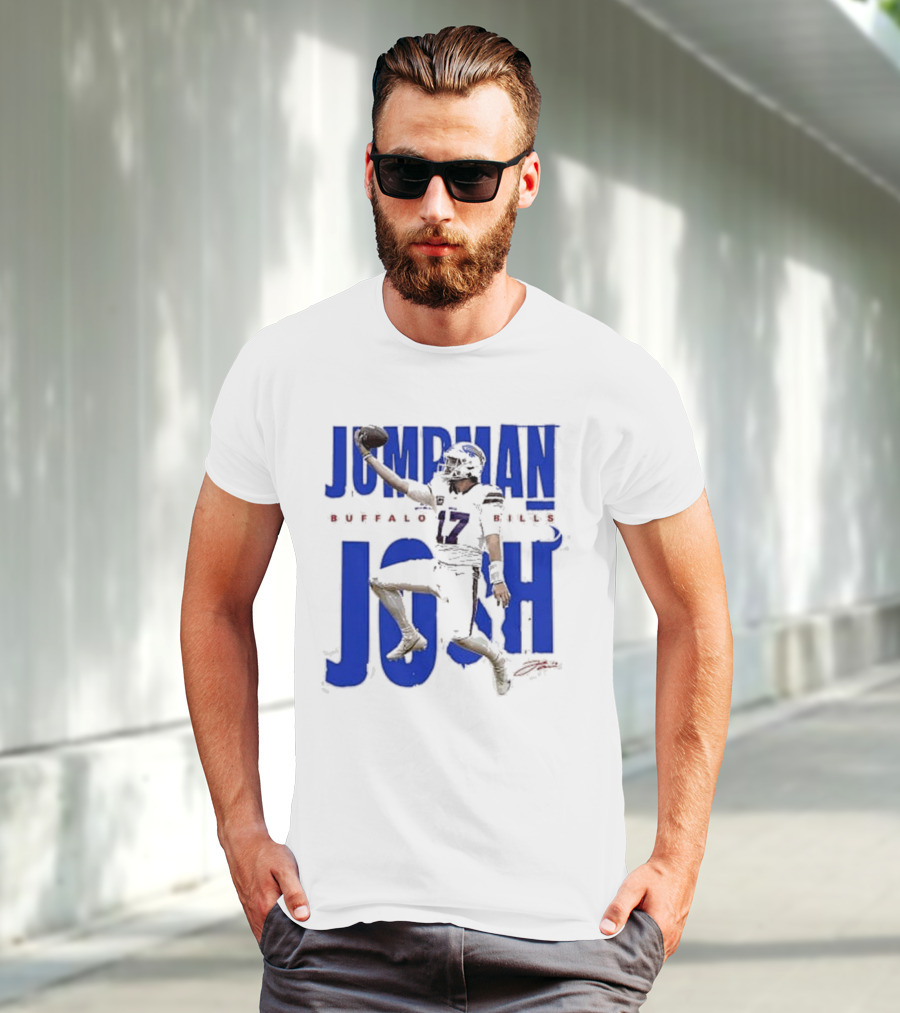 JUMPMAN JOSH BUFFALO BILLS 17 Signature T-Shirt