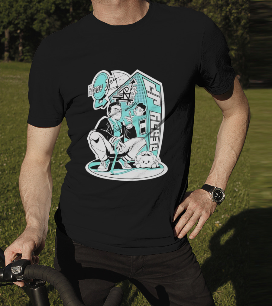 Ready JP Energy Machine Retro Style Oponok T-Shirt